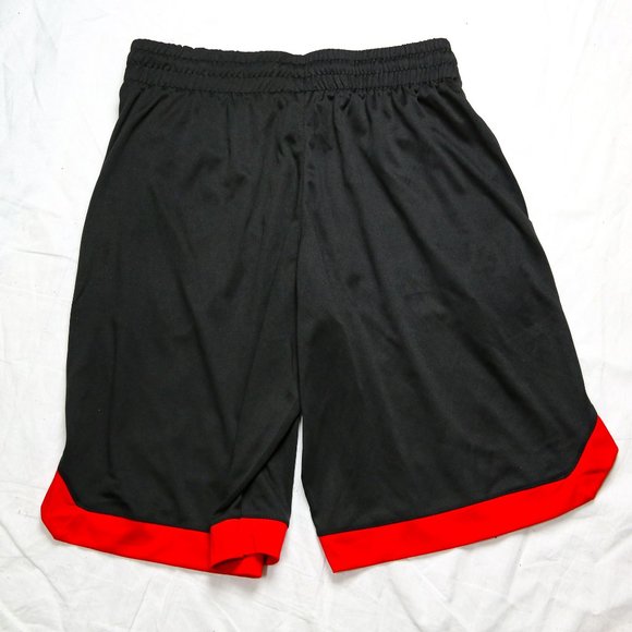 NBA Basketball Shorts Woven Active Black Red XL - Picture 5 of 6
